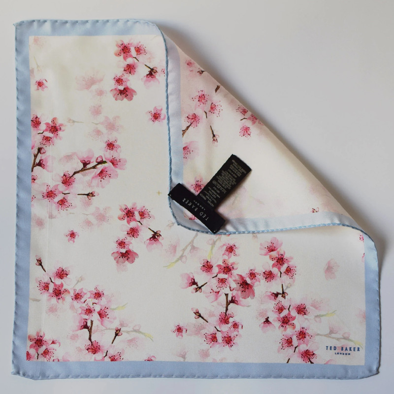 Ted Baker cherry blossom pocket square-corner