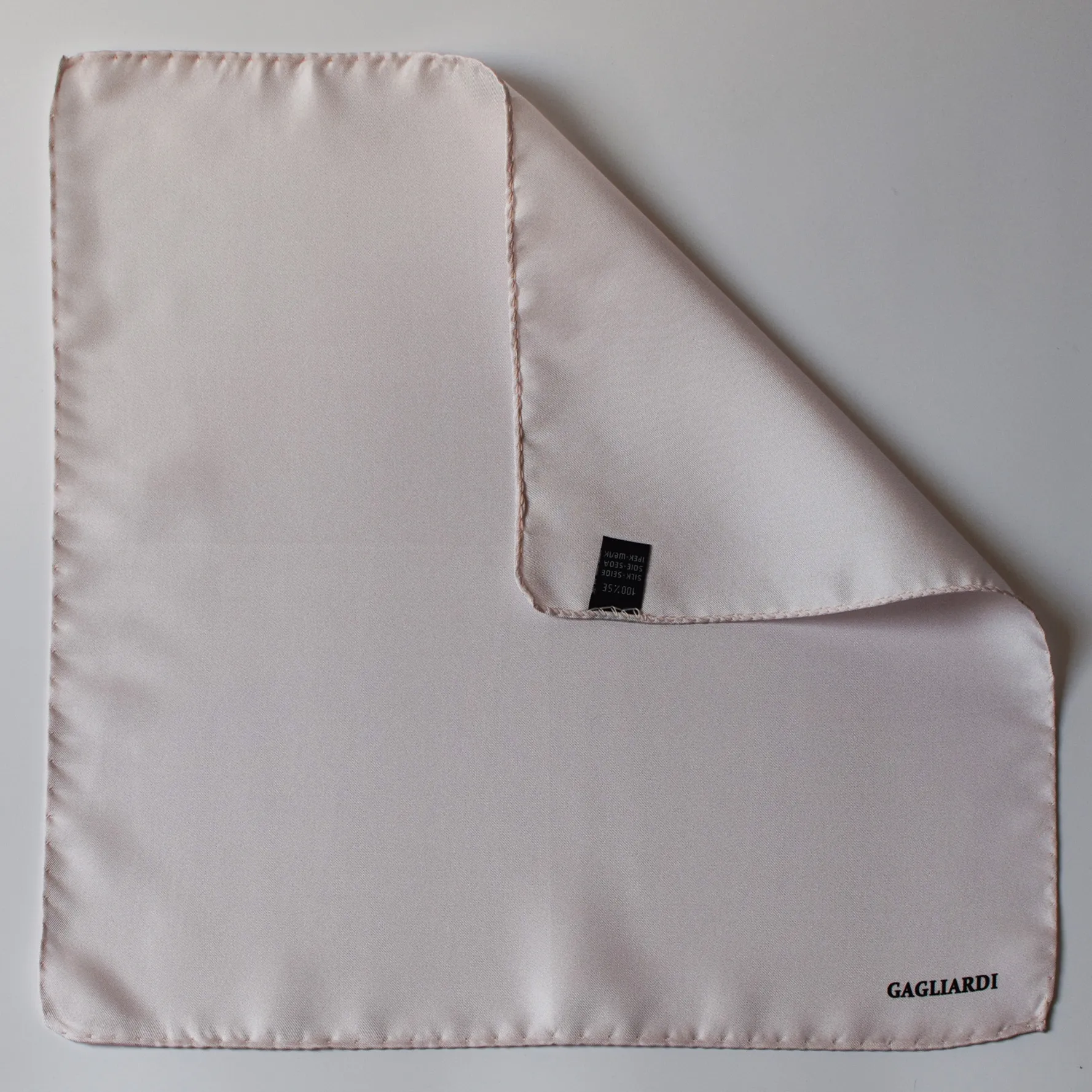 Gagliardi silk pocket square-flat folded