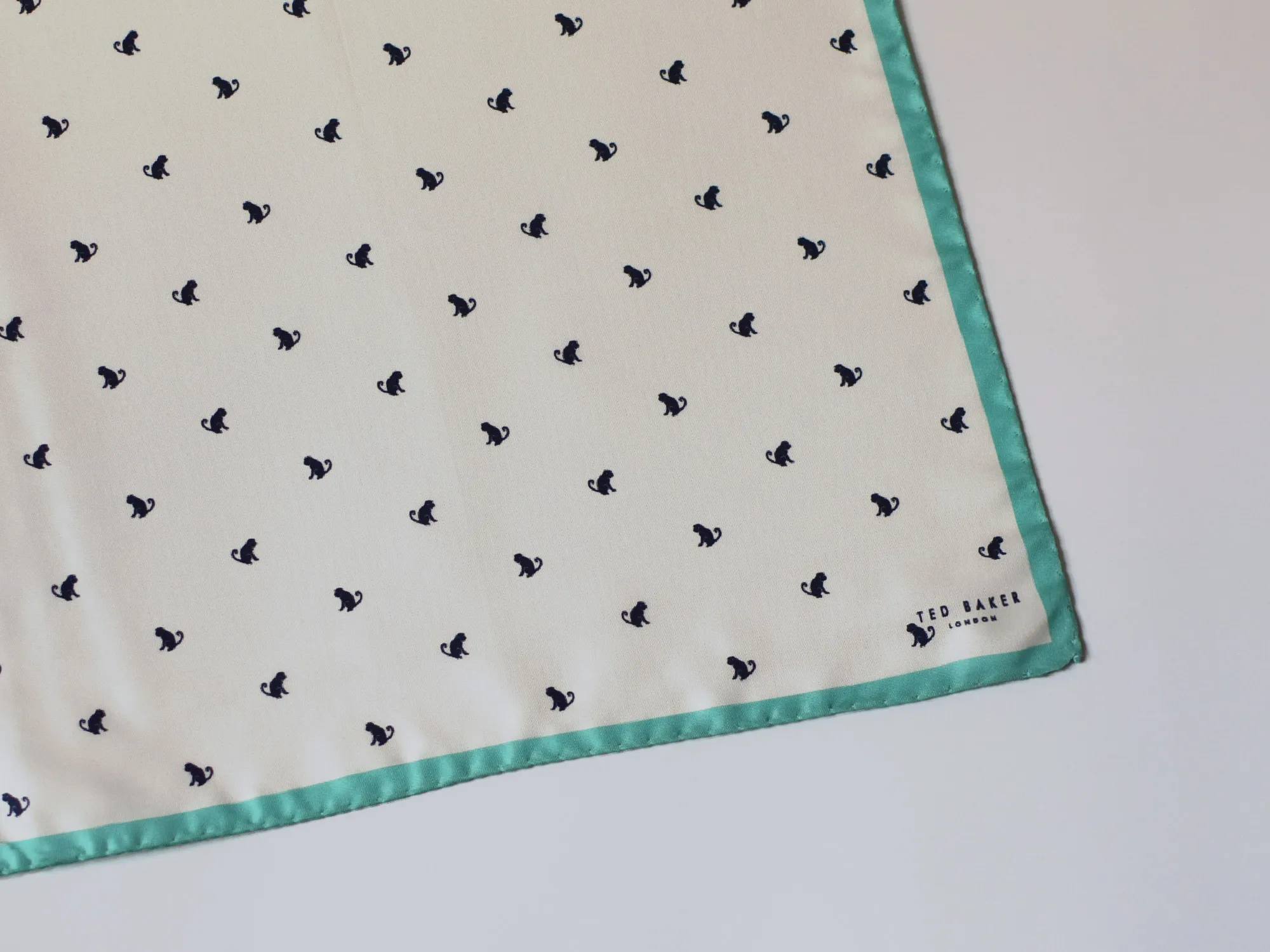 Monkey pocket square ted baker-detail