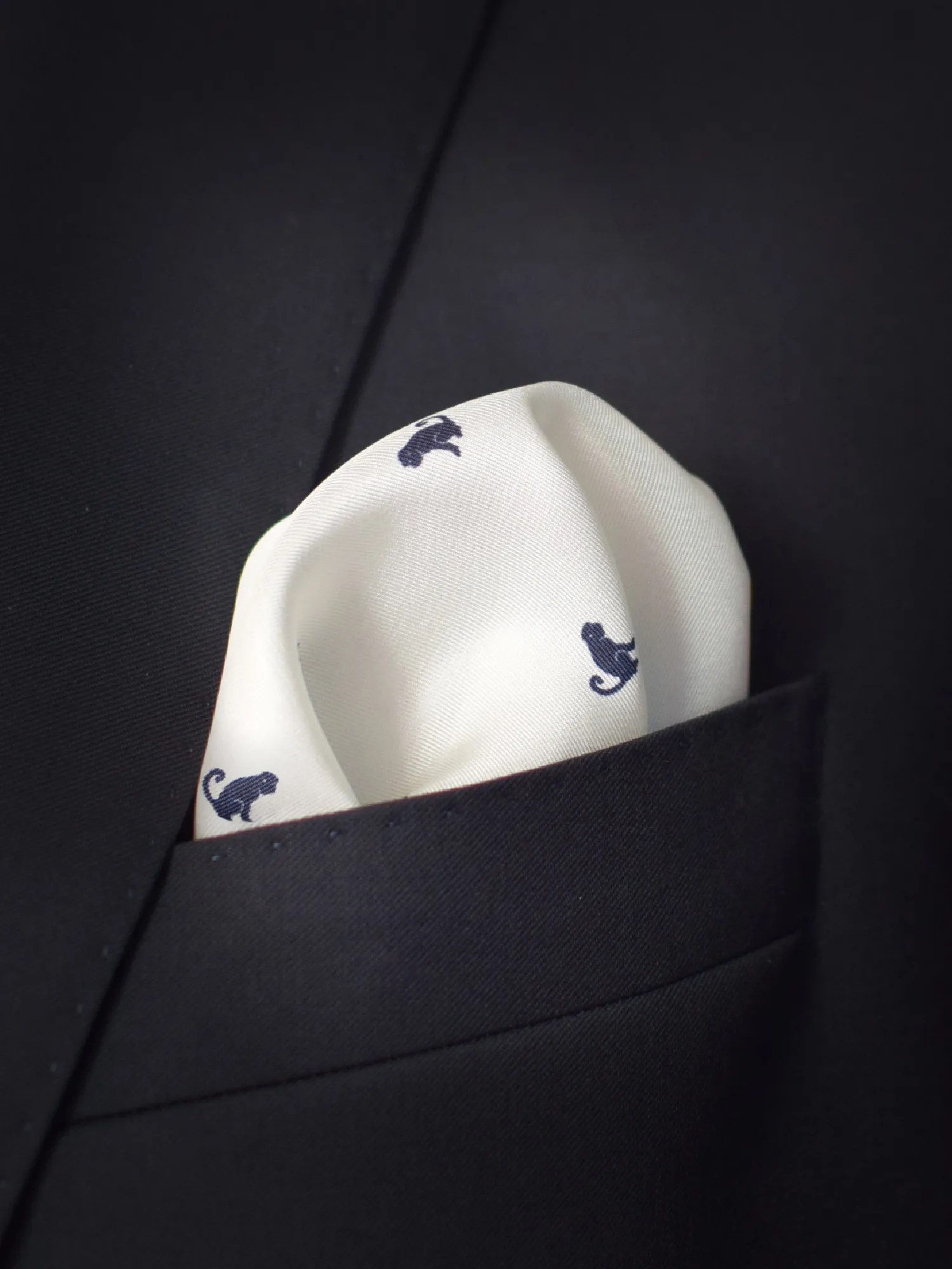 Monkey pocket square ted baker-in breast pocket
