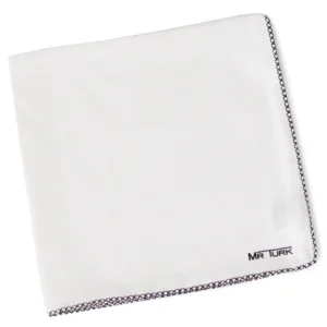 Pochette blanche unie Mr Turk