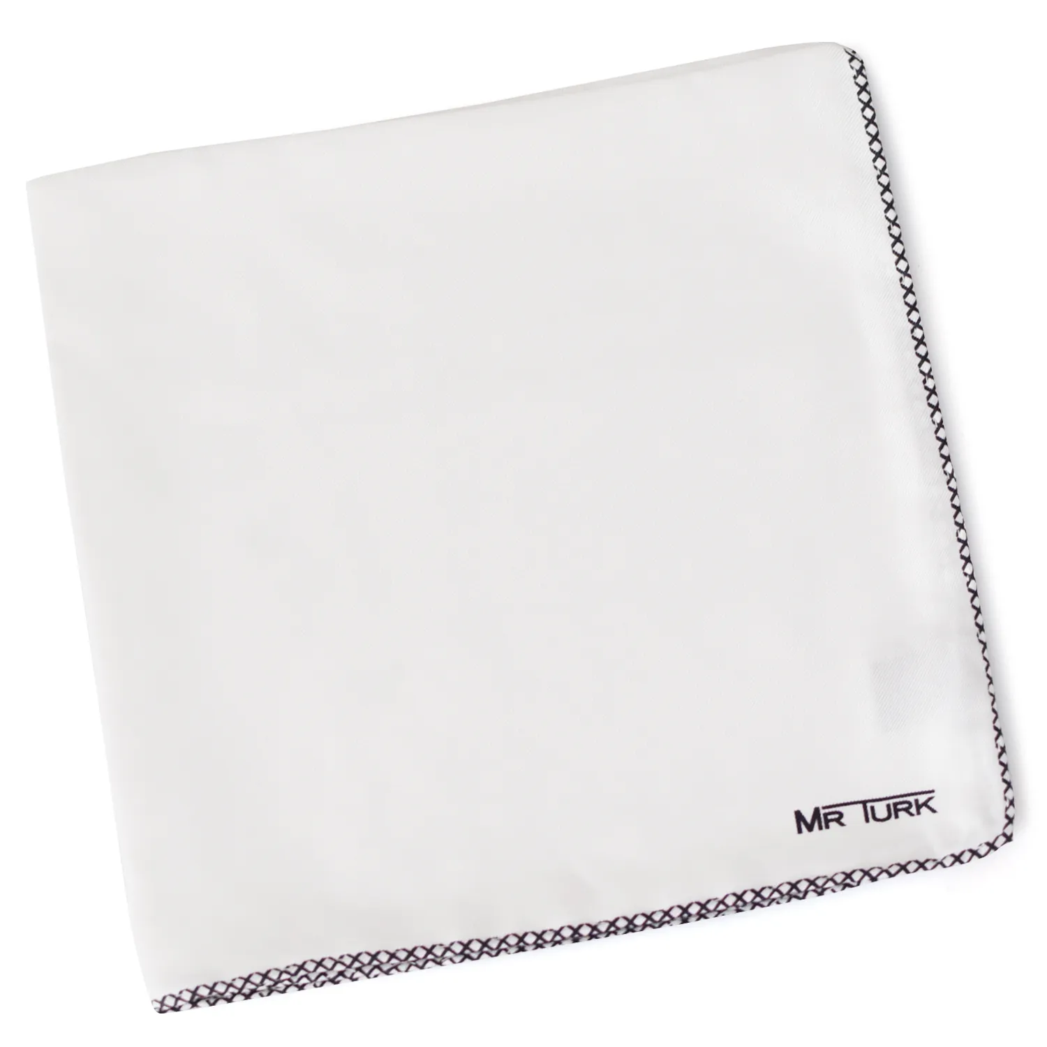 Pochette blanche unie Mr Turk
