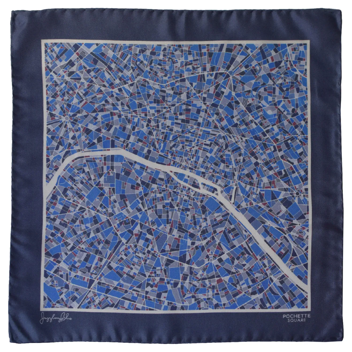 Paris pocket square flat