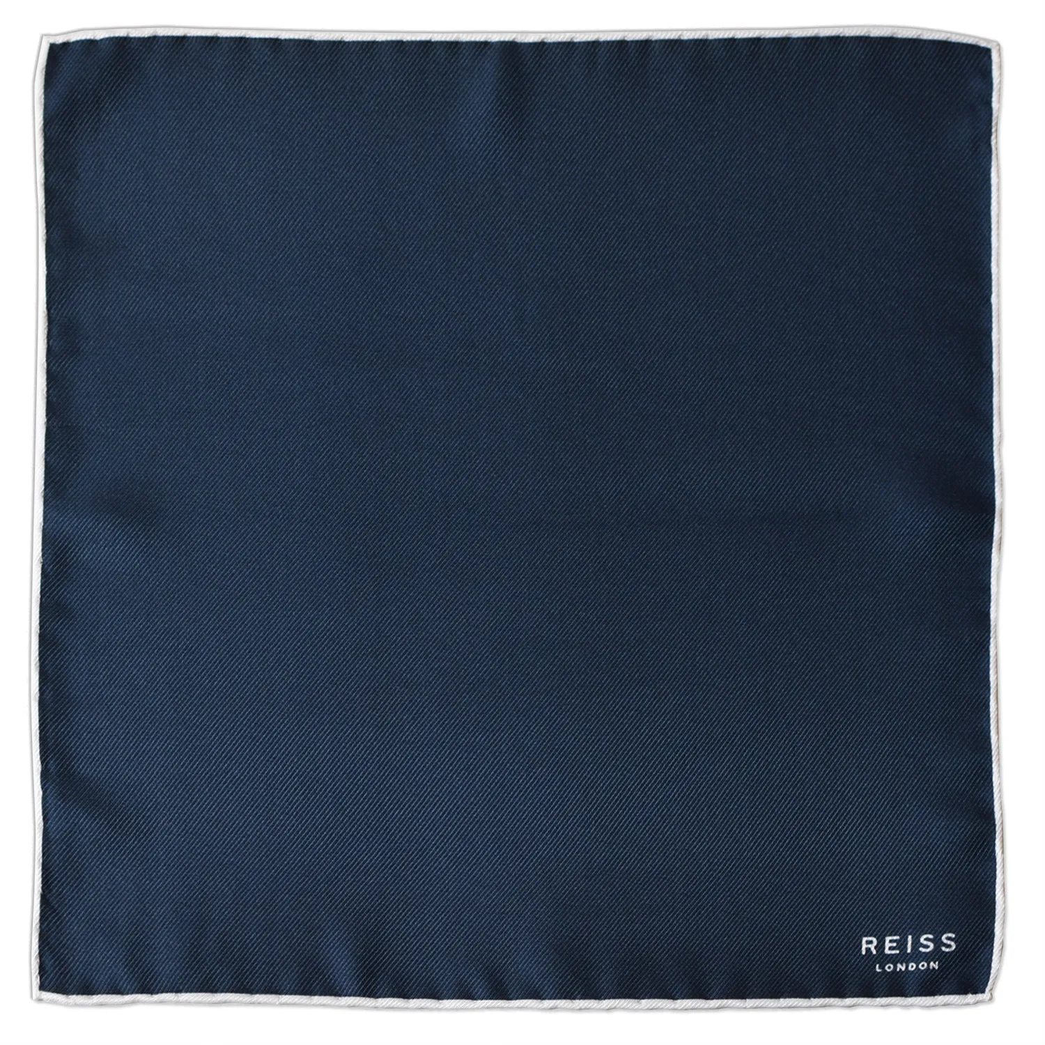Reiss blue pocket square flat