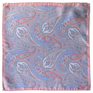 Ted Baker Paisley pink pocket square