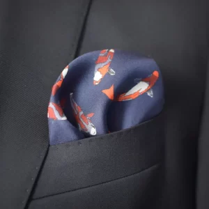 Ted baker pocket square koi fish in breast pocket