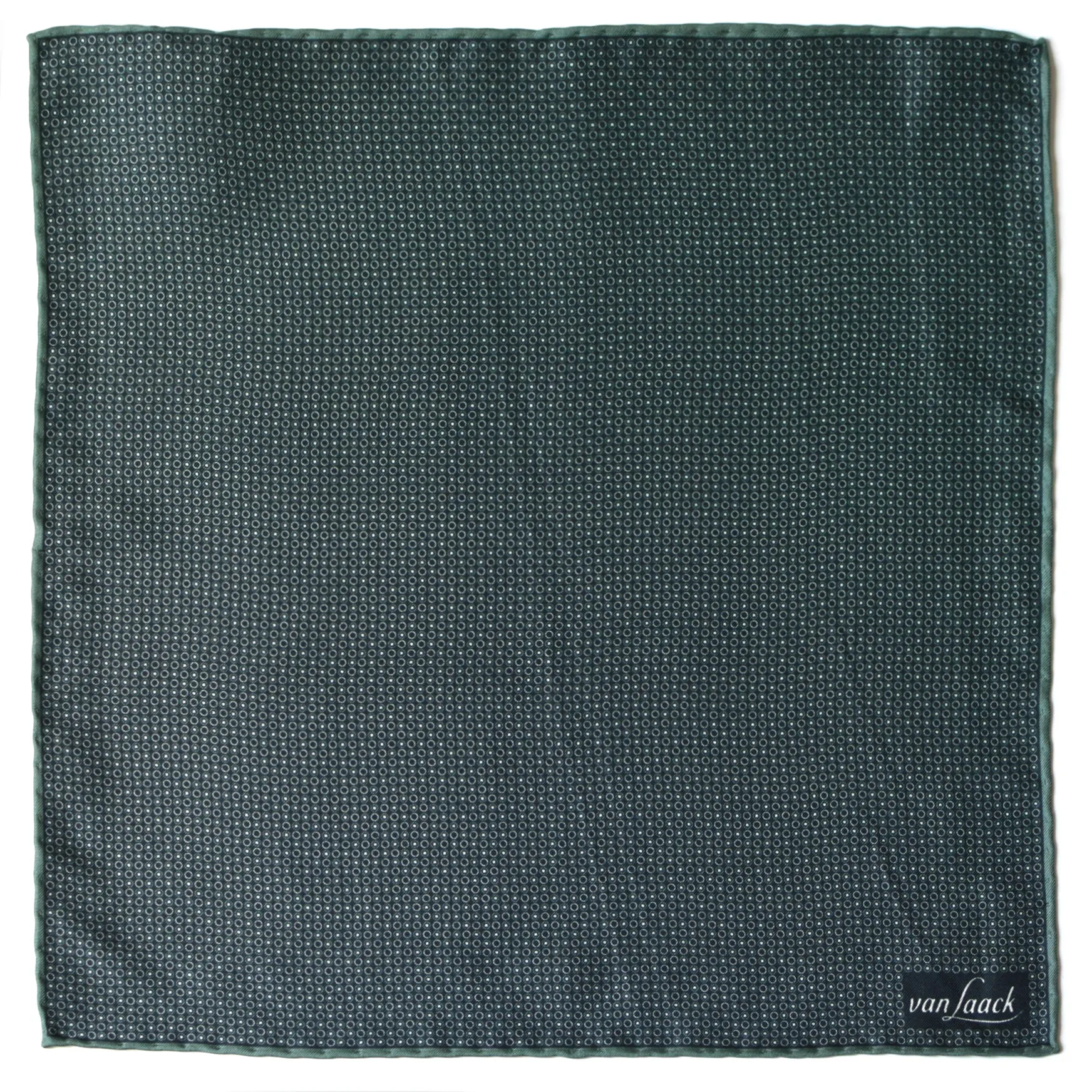 Van Laack geometric pattern pocket square - flat
