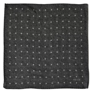 Wool pocket square reiss polka dots -flat