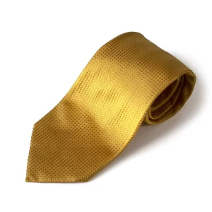 andrewstie gold silk tie rolled