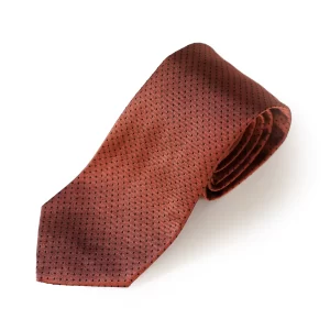 Cravate en soie tissée de micro-pois Andrew's ties