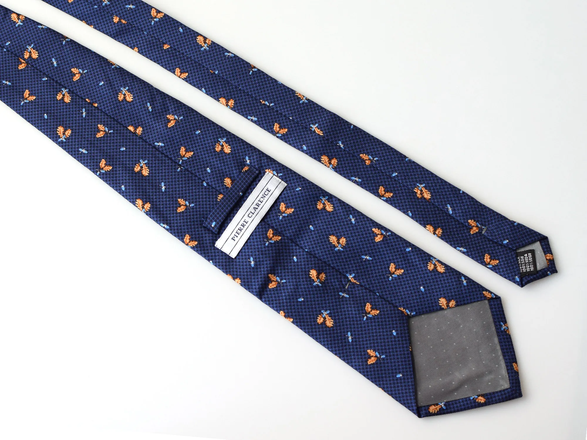 Cravate en soie motifs fantaisie Pierre Clarence – Image 3