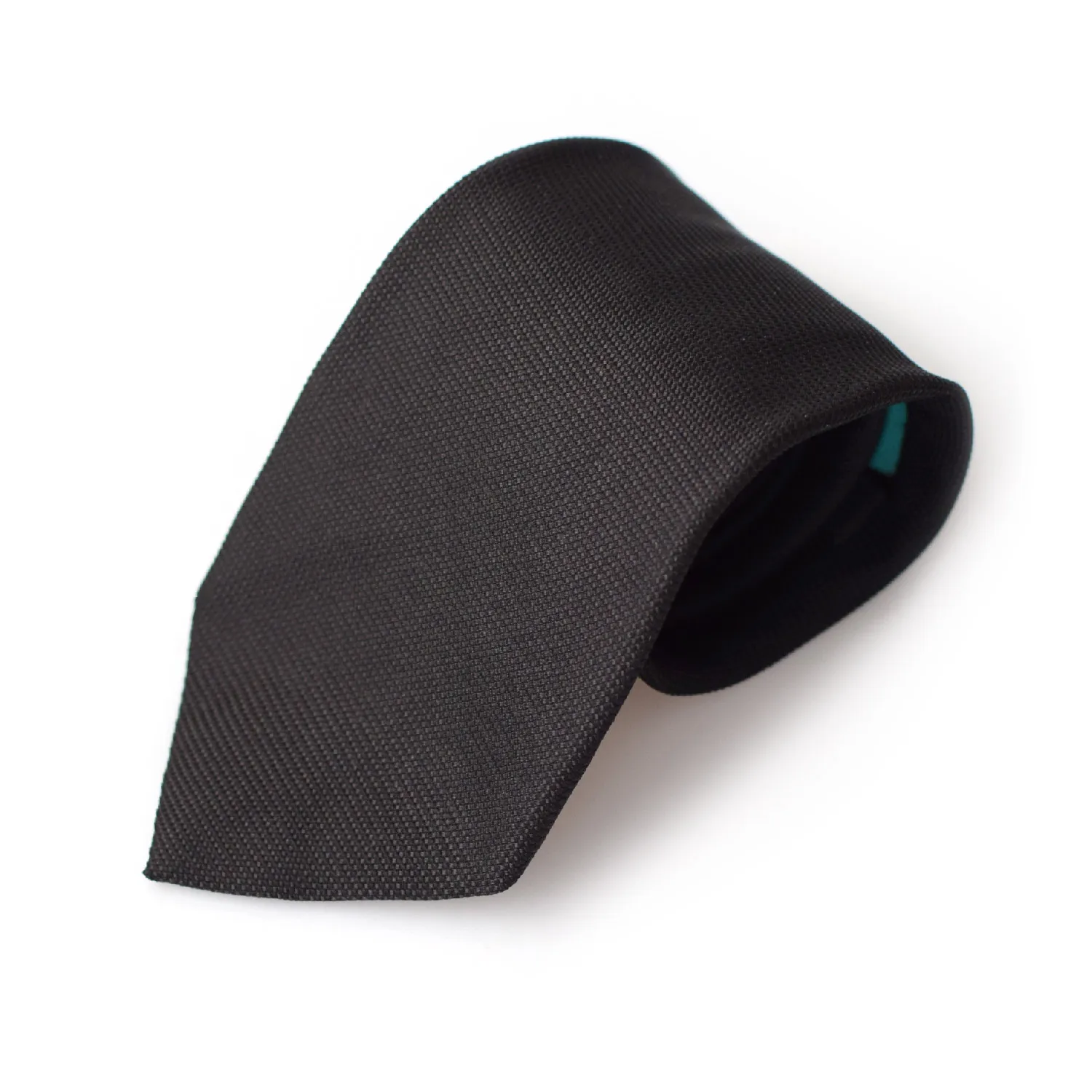 Cravate en grenadine de soie noire Andrew's ties