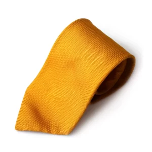 Cravate en grenadine de soie or Andrew's ties