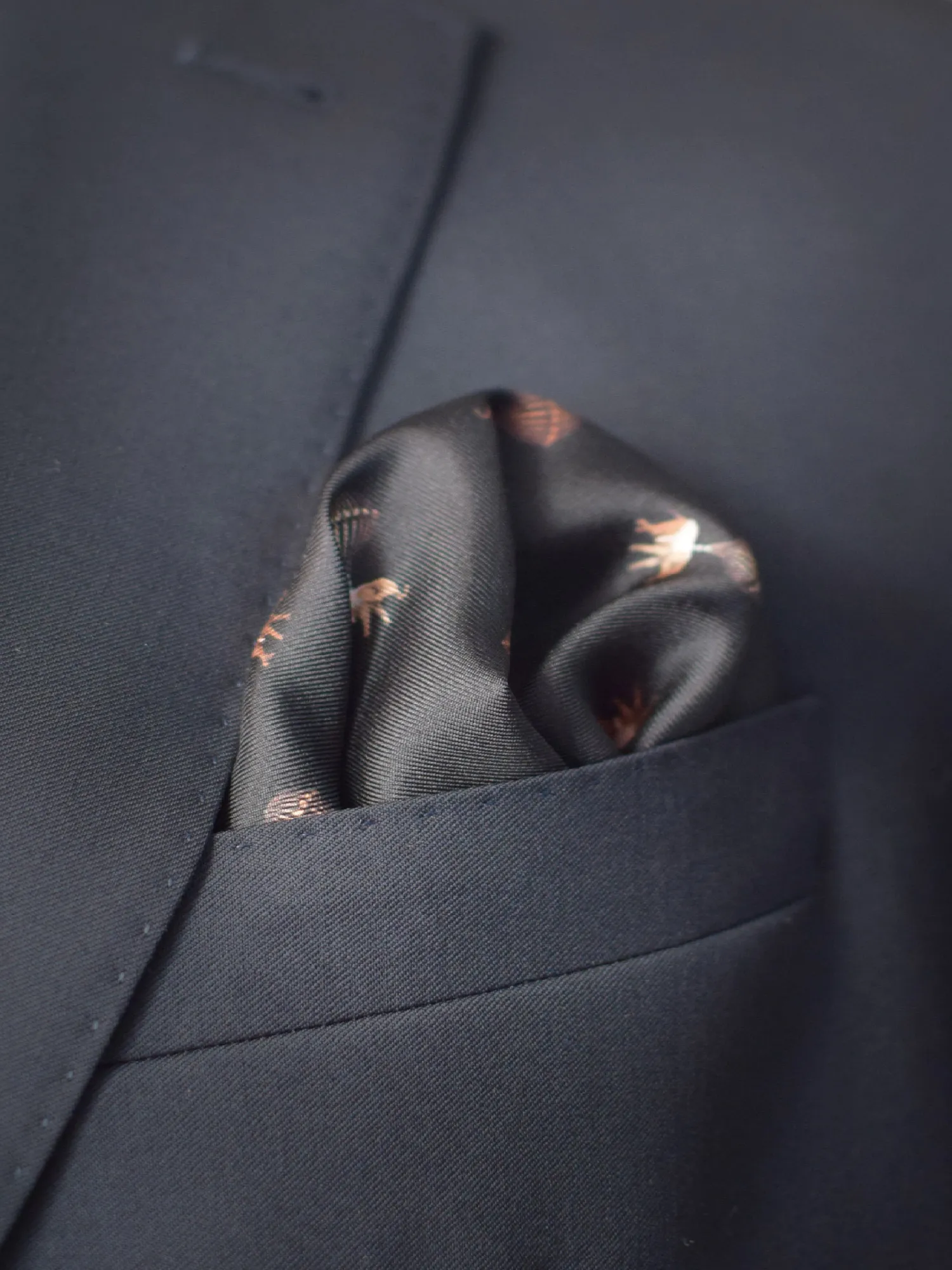 elephants ted baker pocket square