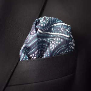 paisley pocket square ted baker viewed in breast pocket