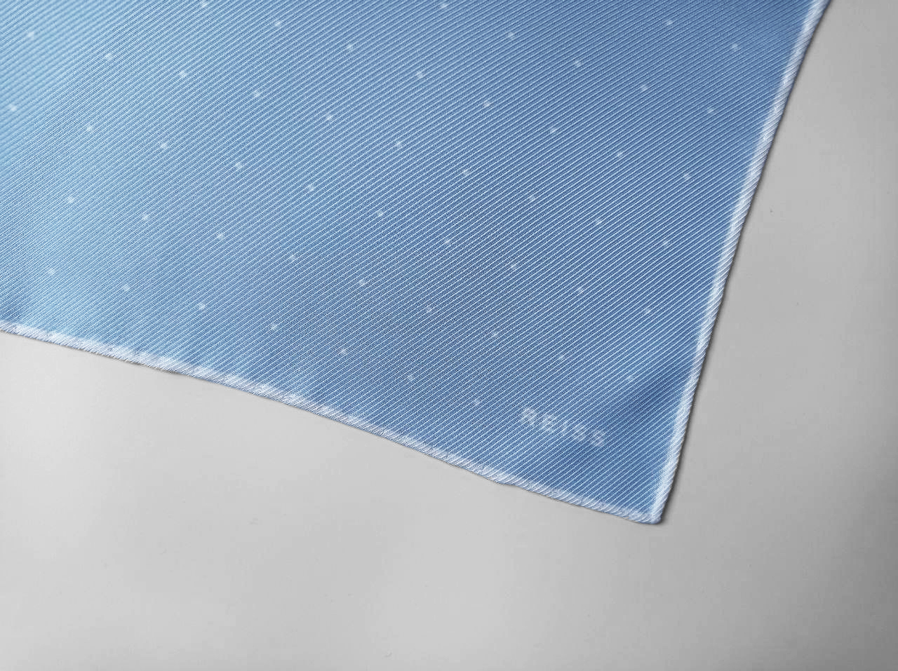 Twill polka dots pocket square Reiss detail
