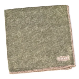 Pochette en grenadine de soie bicolore Vakko