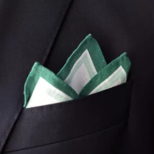 pochette-square-linen-white-and-green-in pocket