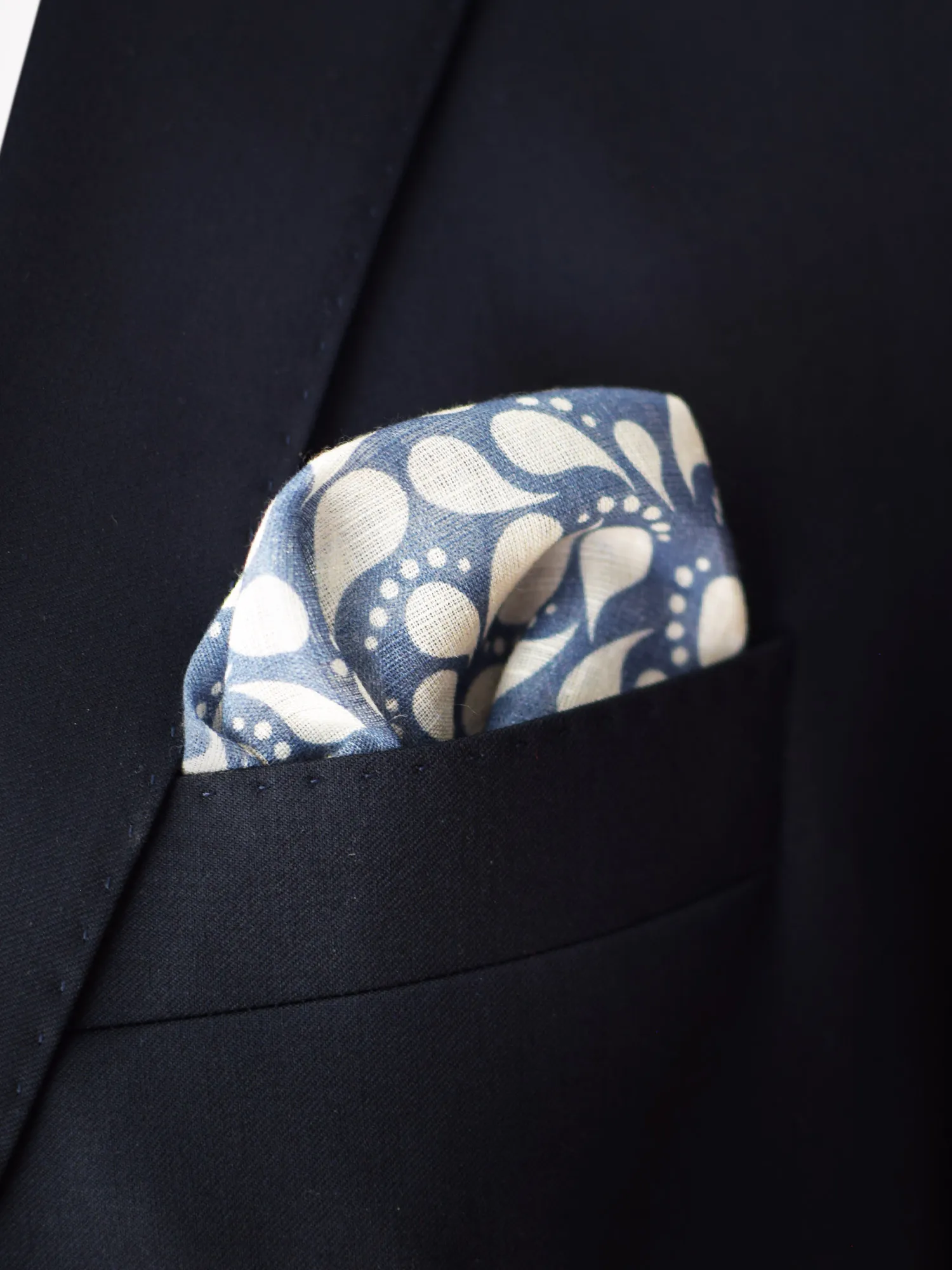 pocket square a days march in breast pocket