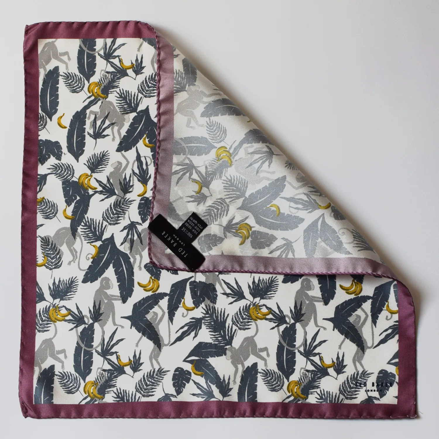 pocket-square-ted-baker-monkey-bananas-design-flat-corner