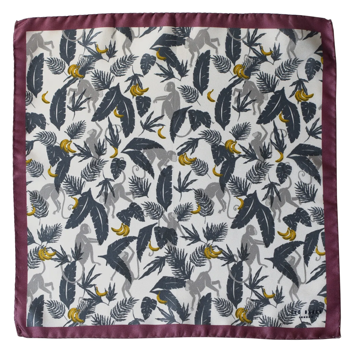 pocket-square-ted-baker-monkey-bananas-design-flat
