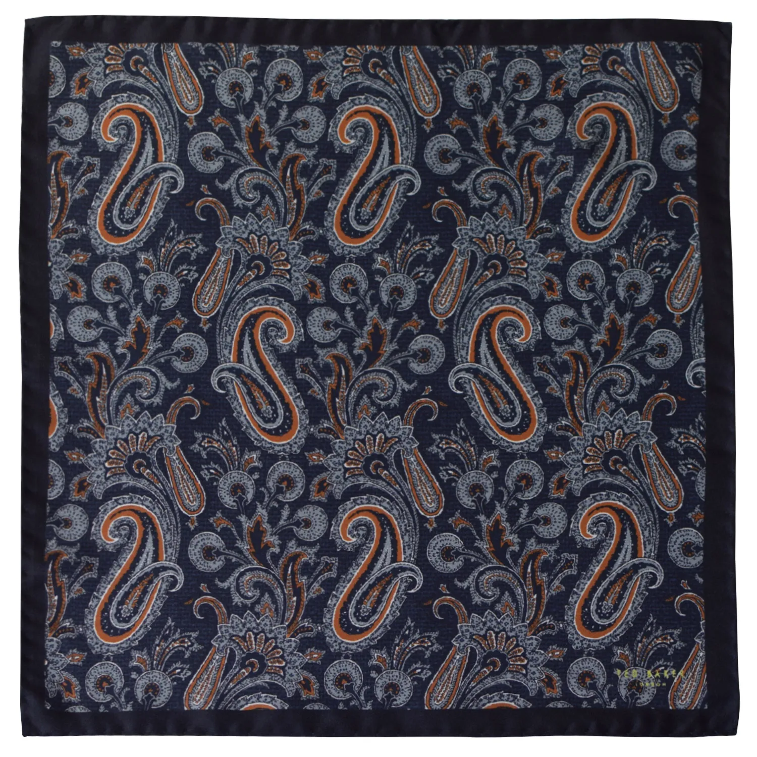 ted baker paisley pocket square flat