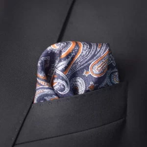 ted baker paisley pocket square in breast pocket