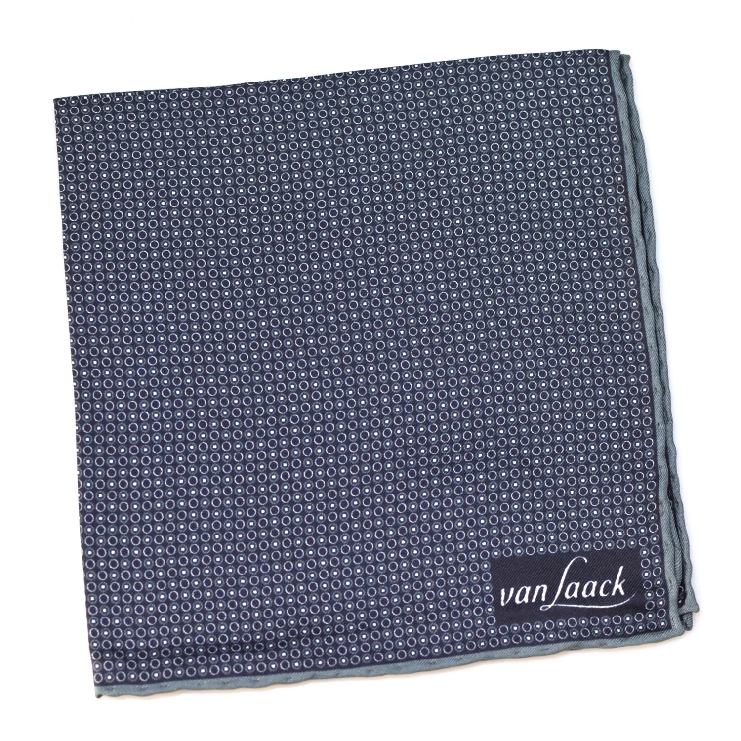 Pochette à micromotifs bleue Van Laack