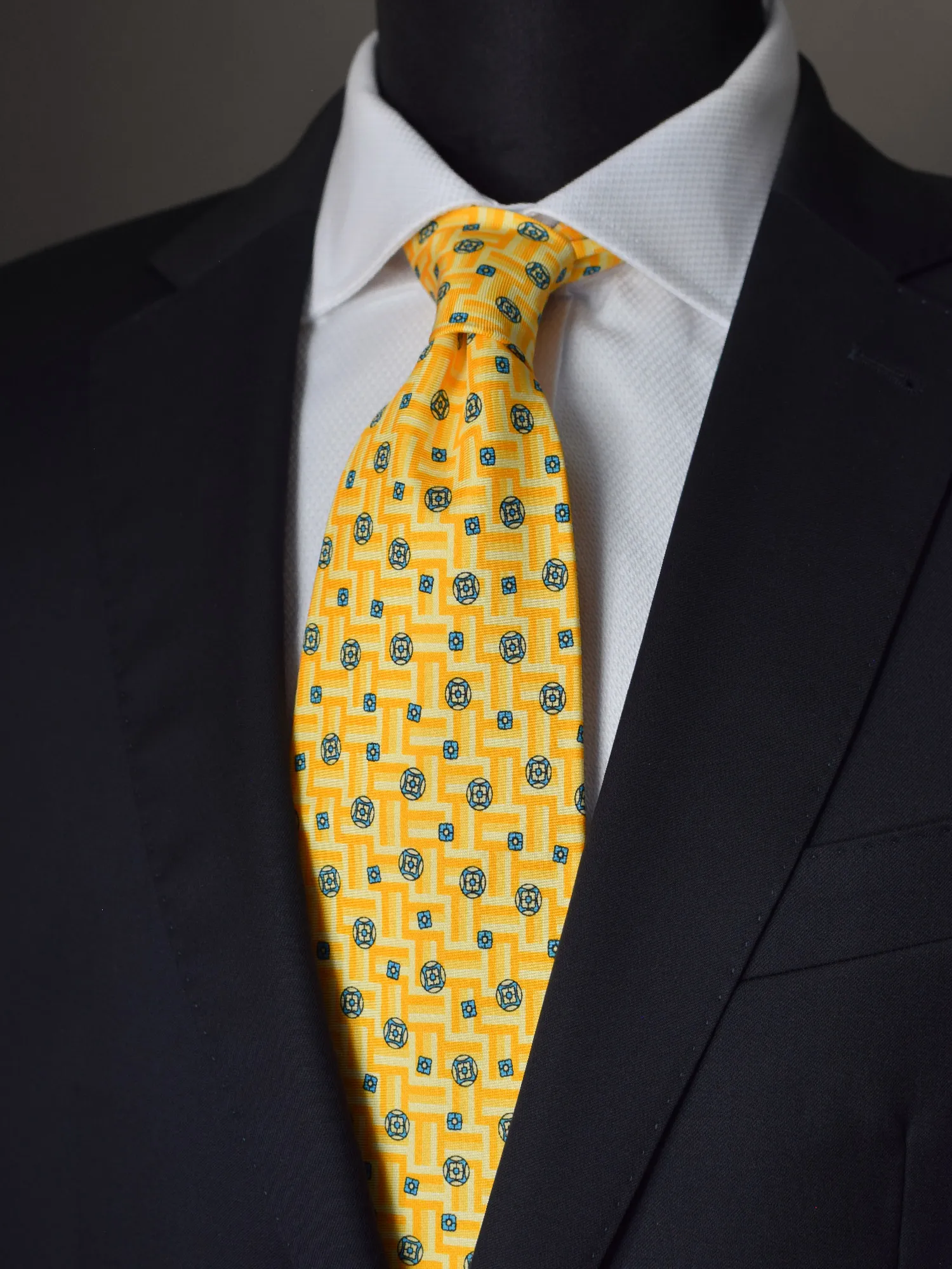 Cravate à motifs géométriques Andrew's ties – Image 2