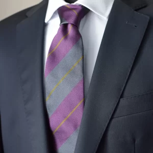 cravate club violette