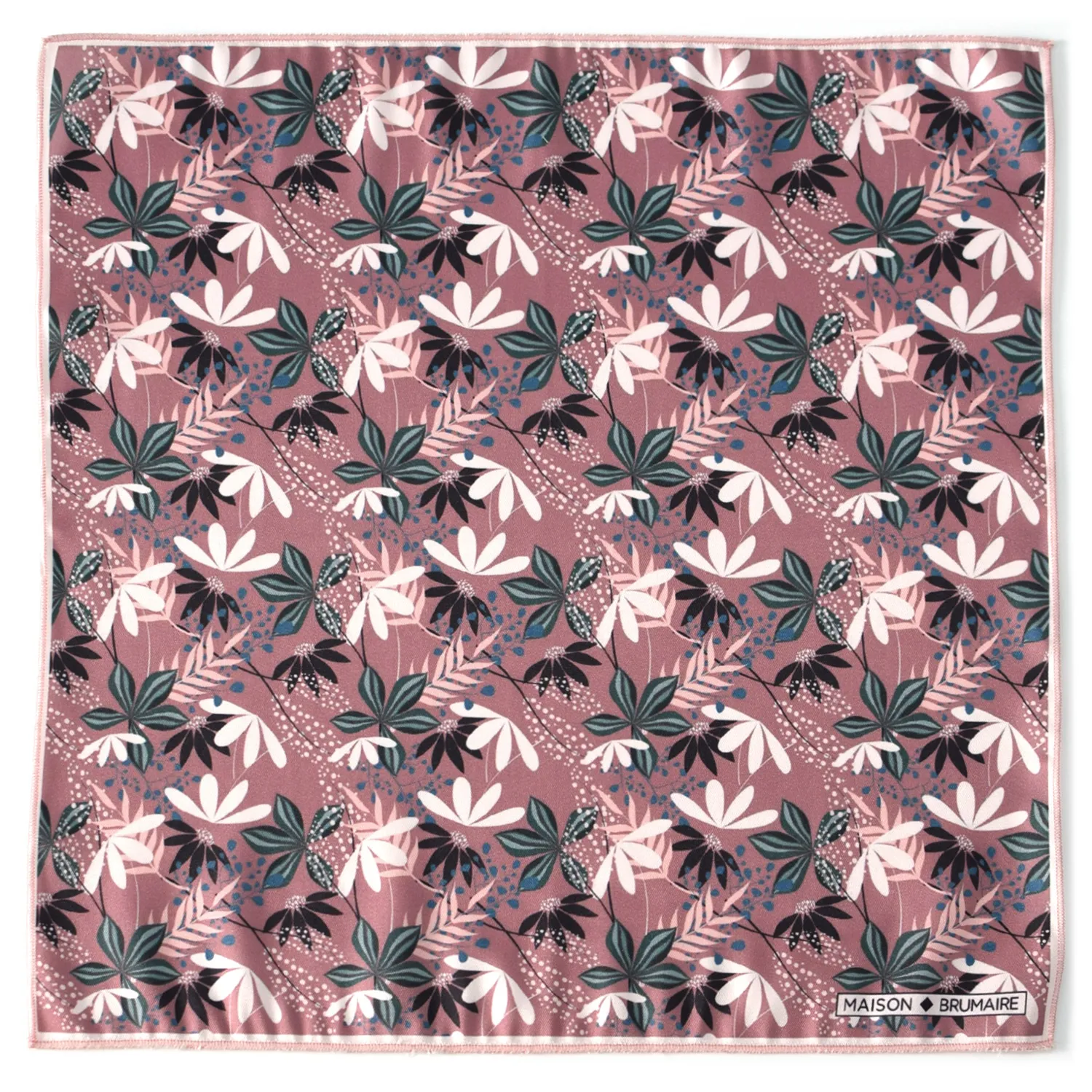 Pochette à motifs végétaux abstraits Maison Brumaire – Image 2
