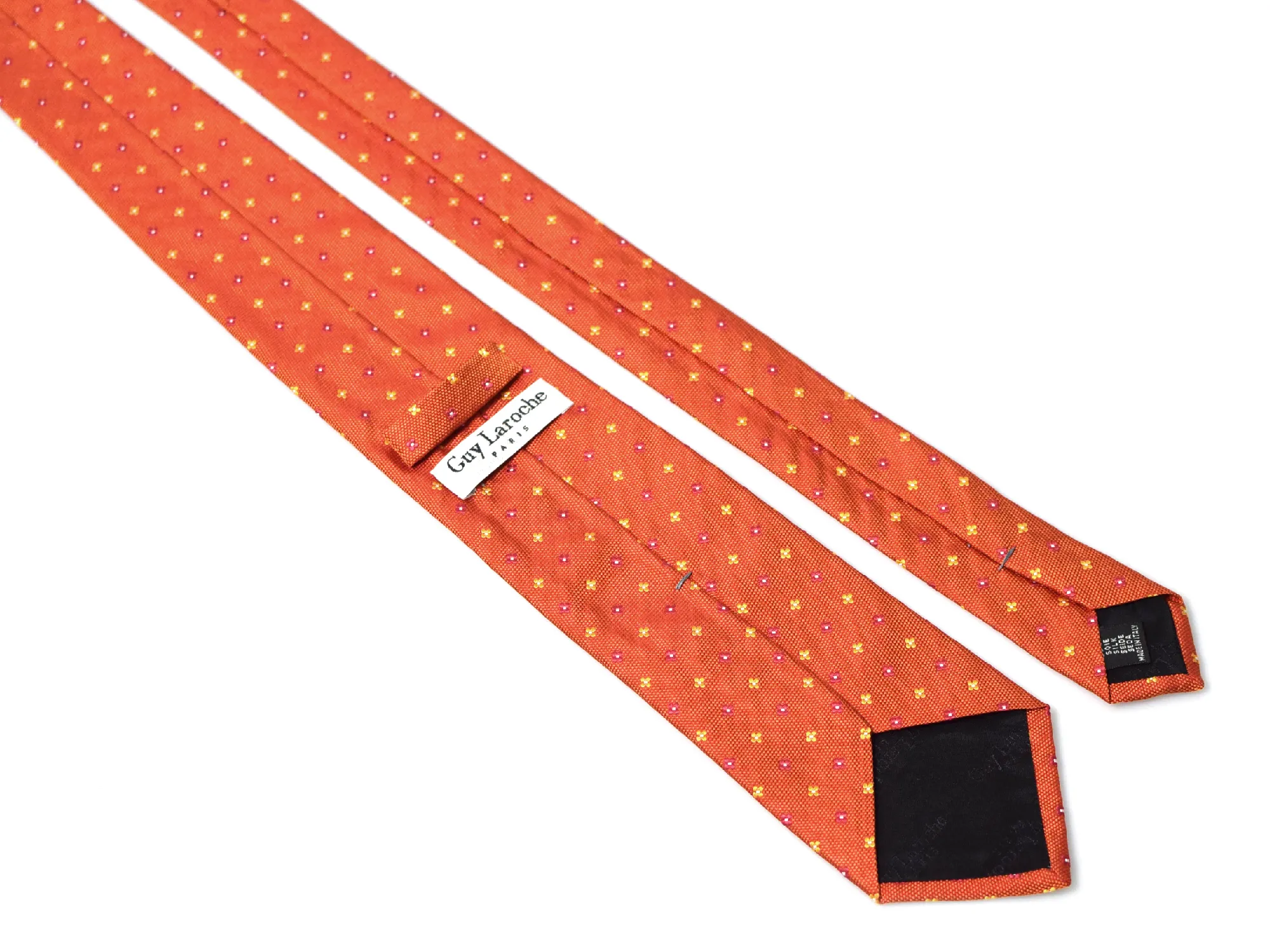 Cravate Guy Laroche orangée – Image 3