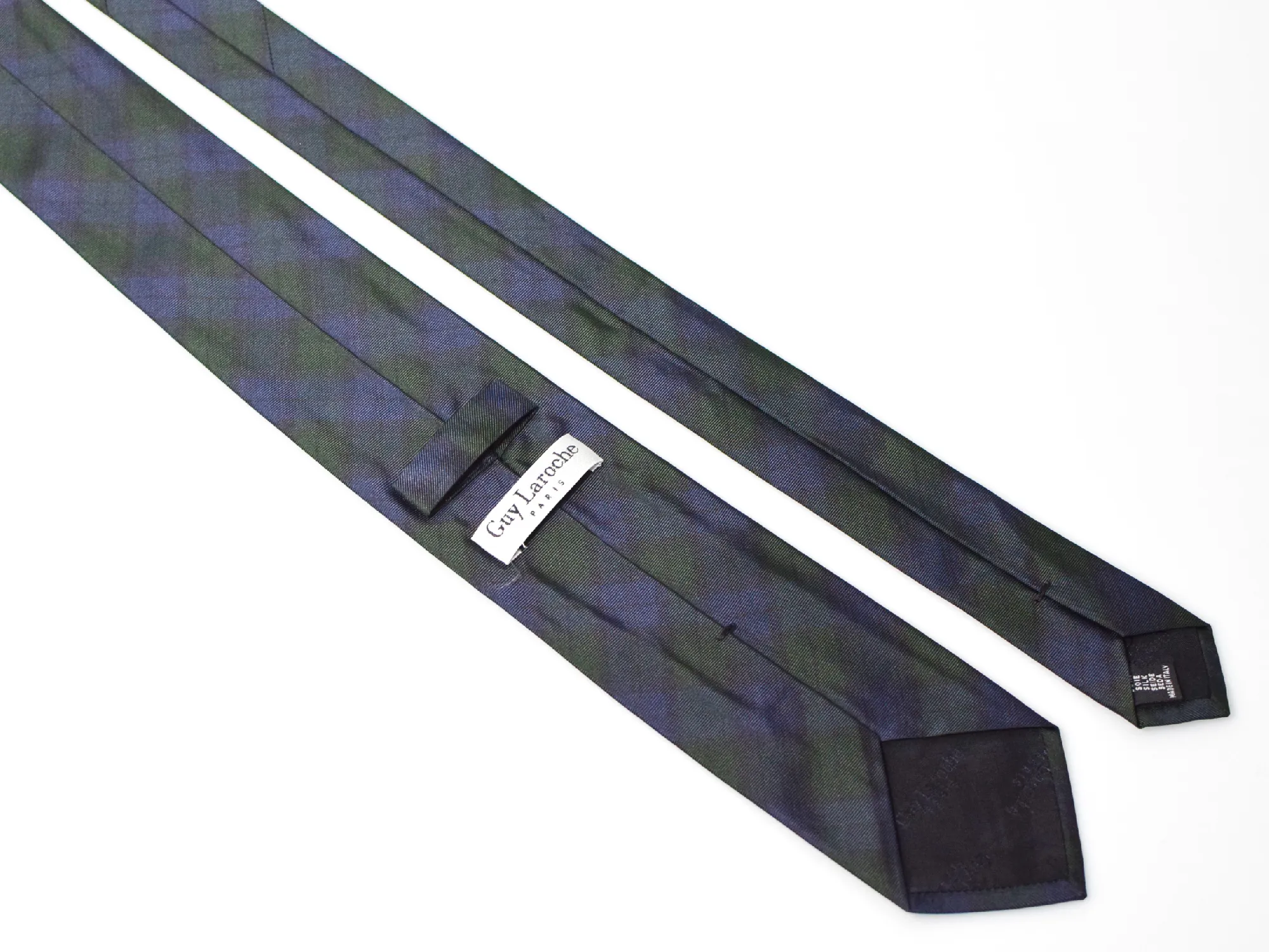Cravate Club Guy Laroche à motif tartan Black Watch – Image 3