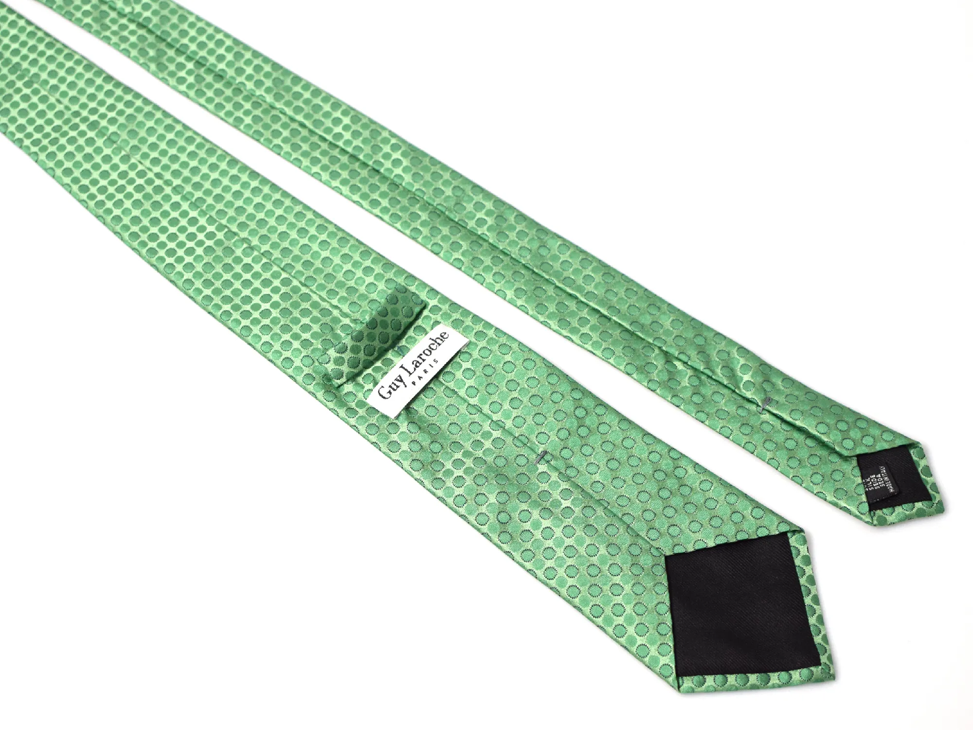 Cravate verte à motifs Guy Laroche – Image 3