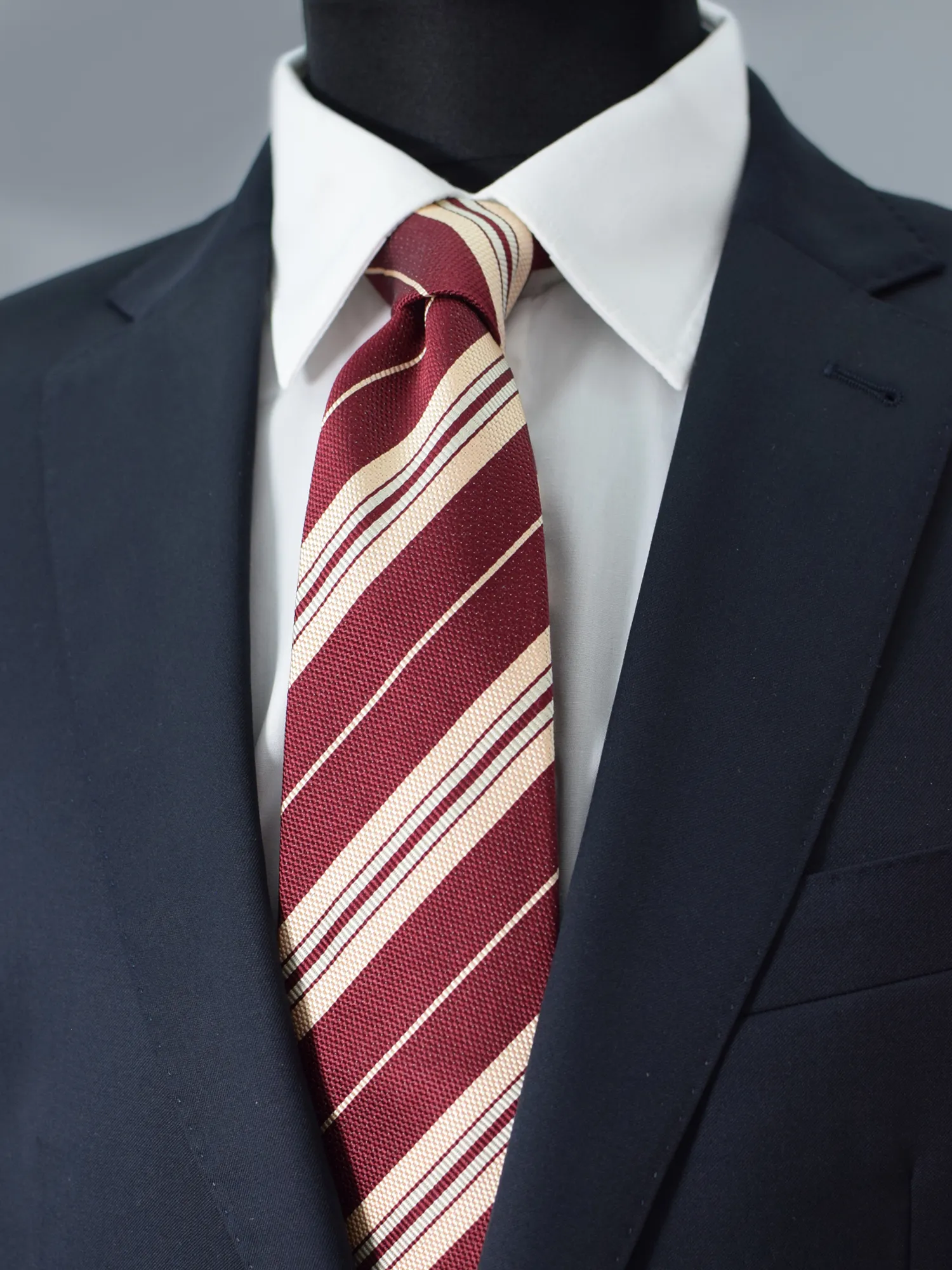 cravate-club-bordeaux-beige-guy-laroche