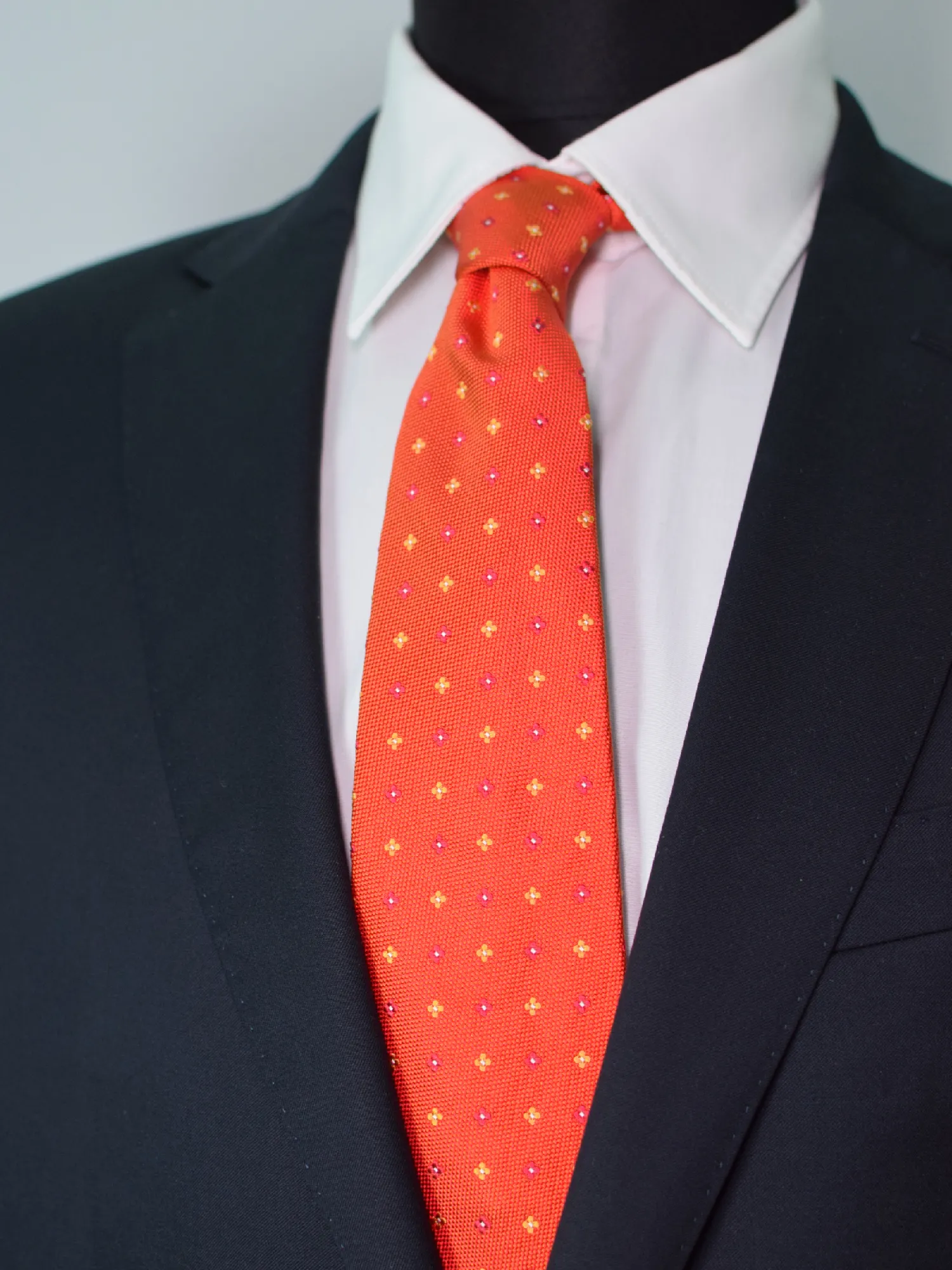 Cravate Guy Laroche orangée – Image 2