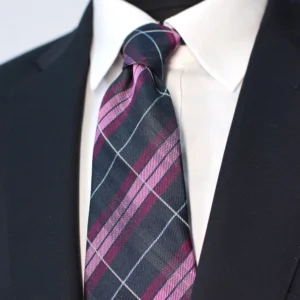 cravate-tartan-violet