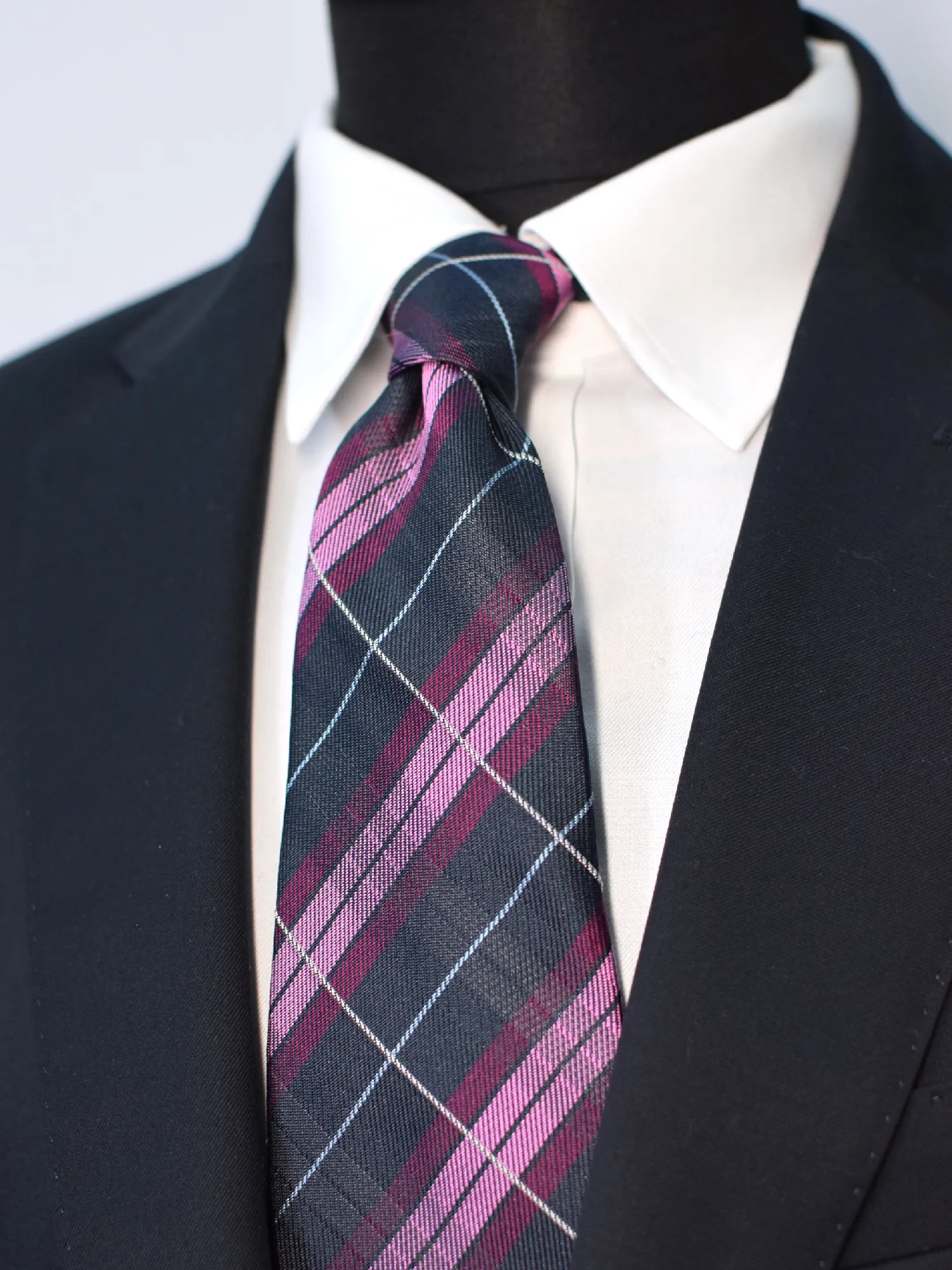 cravate-tartan-violet