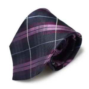 cravate-tartan-violet