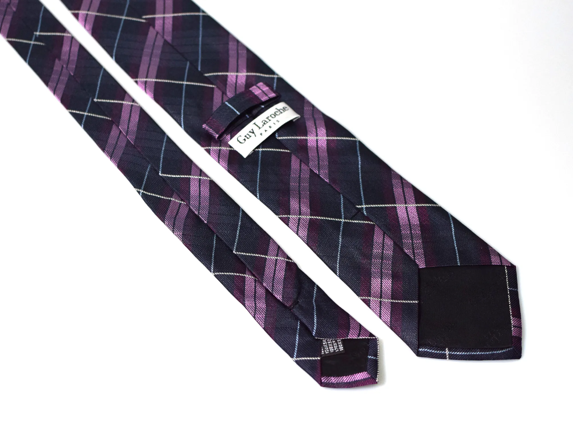 cravate-tartan-violet