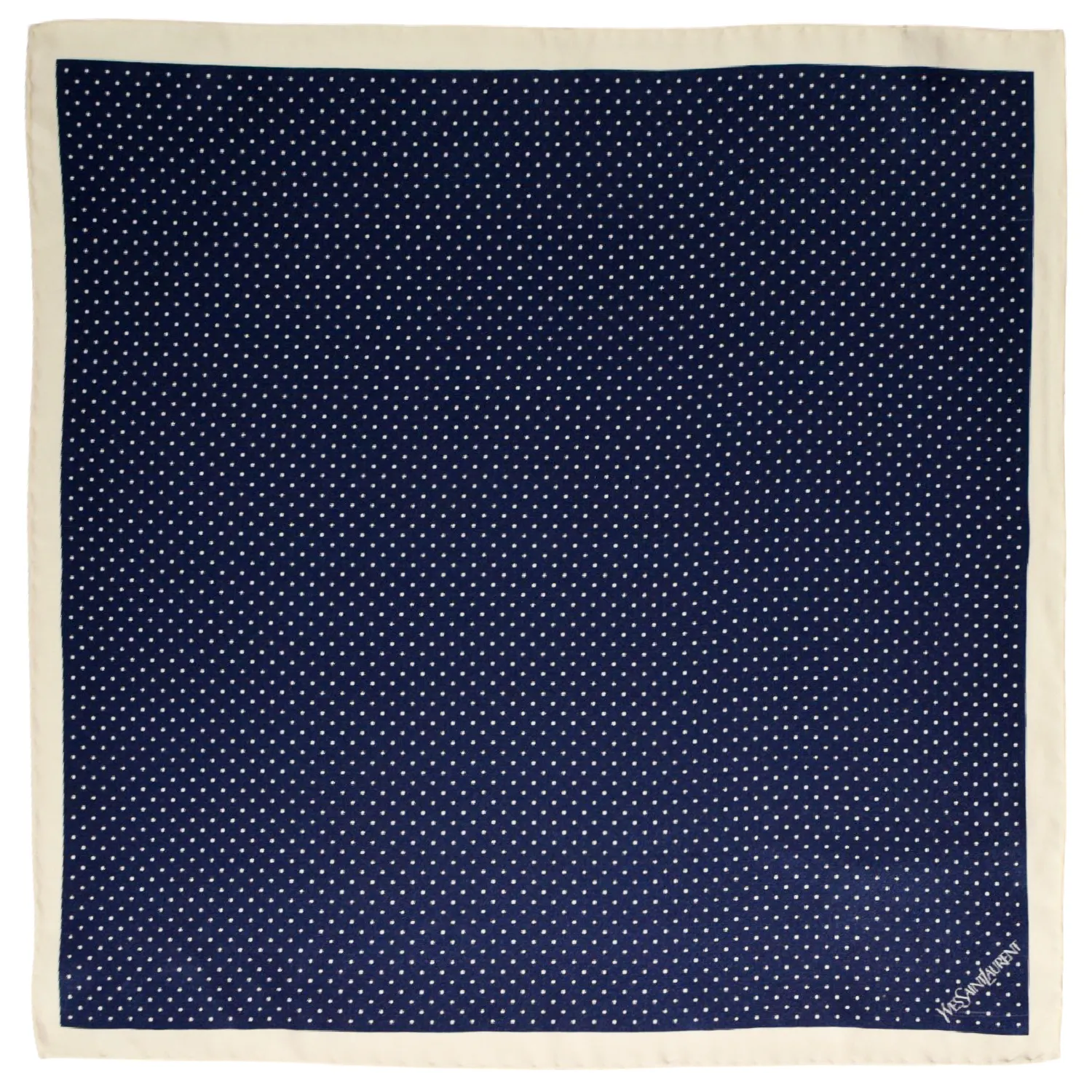Pochette marine polka dots ysl