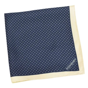 Pochette marine polka dots ysl-pliee