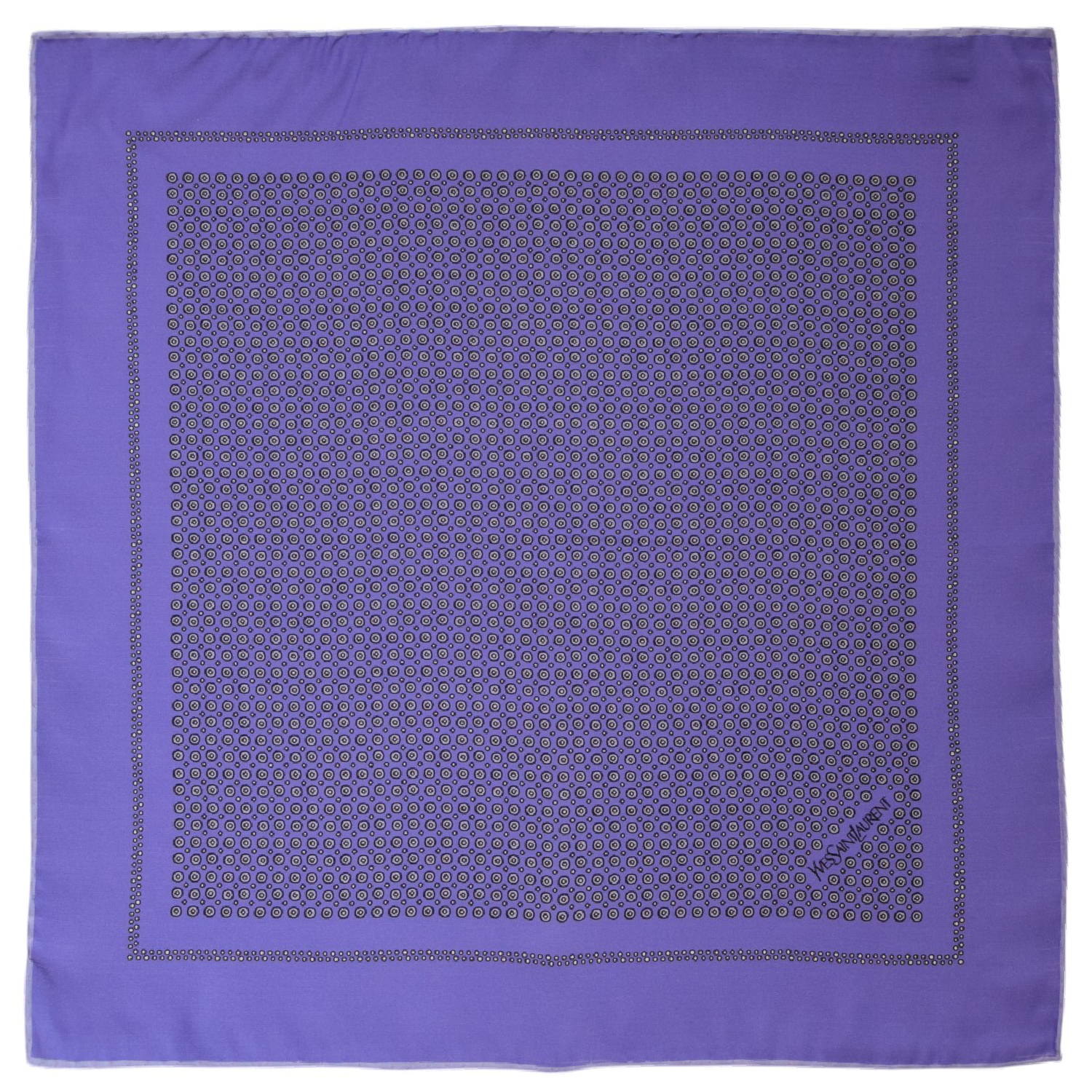 pochette ronds graphiques mauve ysl