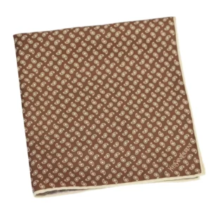 YSL paisley beige marron pliee