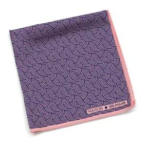 Pochette à motifs de spirales Maison Brumaire