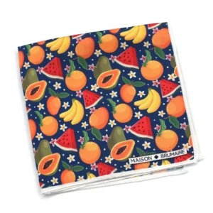 Pochette à motifs de fruits Maison Brumaire