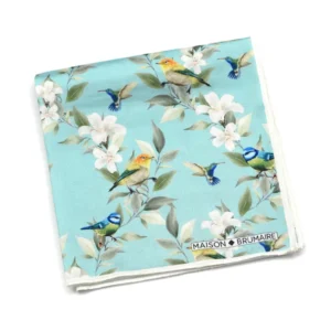 Pochette à motifs d'oiseaux Maison Brumaire