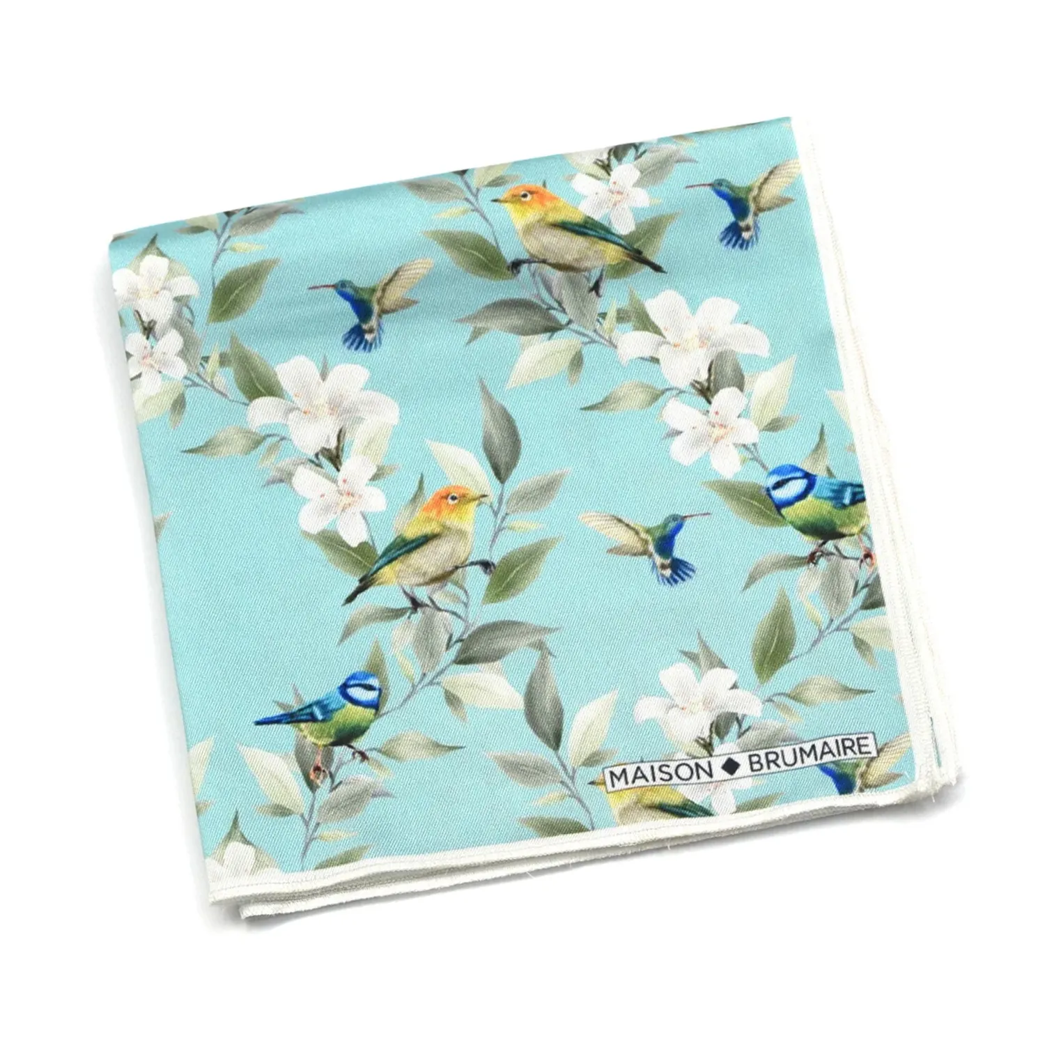Pochette à motifs d'oiseaux Maison Brumaire