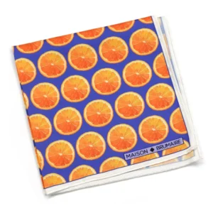 Pochette à motifs d'oranges Maison Brumaire