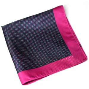 pochette polkadots soie ted baker-pliee